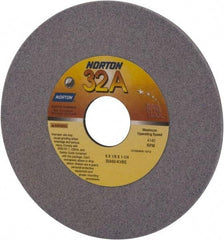 Norton - 6" Diam x 1-1/4" Hole x 1/8" Thick, K Hardness, 60 Grit Surface Grinding Wheel - Aluminum Oxide, Medium Grade, 4,140 Max RPM, Vitrified Bond - USA Tool & Supply