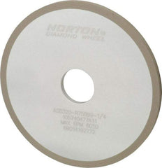 Norton - 6" Diam x 1-1/4" Hole x 1/4" Thick, 320 Grit Surface Grinding Wheel - Diamond, Type 1A1, Extra Fine Grade, Resinoid Bond - USA Tool & Supply