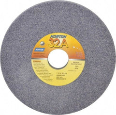 Norton - 7" Diam x 1-1/4" Hole x 1/2" Thick, I Hardness, 54 Grit Surface Grinding Wheel - Aluminum Oxide, Type 1, Coarse Grade, 3,600 Max RPM, Vitrified Bond, No Recess - USA Tool & Supply