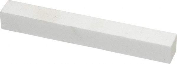 Norton - 220 Grit Aluminum Oxide Square Dressing Stick - 4 x 1/2 x 1/2, Very Fine Grade, Vitrified Bond - USA Tool & Supply