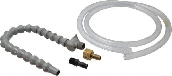 Graymills - 2 Piece, 60" Hose Length, 1/2" Nozzle Diam, 1/2" Hose ID, Coolant Hose Kit - For Flood-Type Coolant Systems - USA Tool & Supply