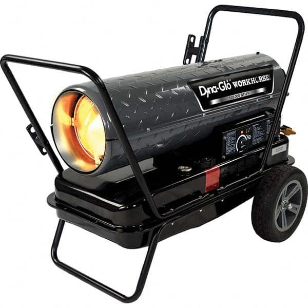 GHP GROUP - Fuel Forced Air Heaters Type: Multi Fuel Forced Air Heater with Thermostat Fuel Type: Diesel, Kerosene, JP-8, Jet A - USA Tool & Supply