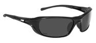 SHADOW, Grey Polar Lens, Shiny BLK Fr Polarized GreyShiny Black - USA Tool & Supply