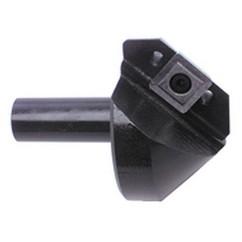 82° Point - 1-1/4" Min - 3/4" SH - Indexable Countersink & Chamfering Tool - USA Tool & Supply