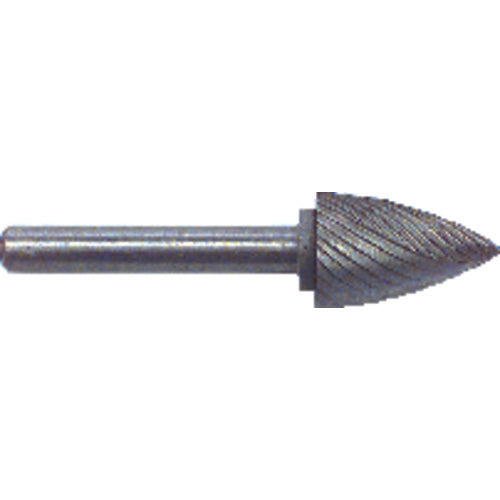 1/4 × 5/8 × 1/4″ SH Tree Pt End Shape - HSS - Burr - USA Tool & Supply