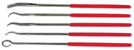 5 Pc. 2-3/4" Diamond Length - 5-1/2" OAL - Grit - Diamdon Riffler File Set - USA Tool & Supply