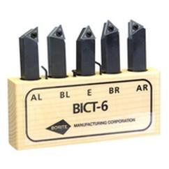 Style AR;AL.BR;BL;E 3/8x3/8" SH - Indexable Tool Bit Set - USA Tool & Supply