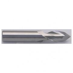 5/8" Dia. - 3-1/2" OAL - Uncoated CBD - Drill Point SE EM - 4 FL - USA Tool & Supply