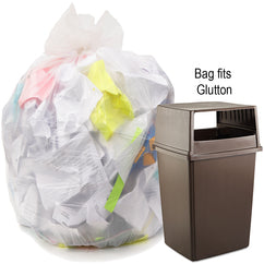 .9 mil, Natural, 43″ × 47″- Case of 100, Revolution Bag Hercules Recycled Low Density Can liners Glutton, - USA Tool & Supply