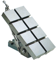 Dual Cross Slide Tilt Milling Table - #37124- 12 x 6" - USA Tool & Supply