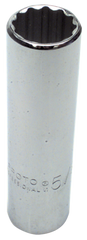 1-3/16 x 3-1/4" - 1/2" Drive - 12 Point - Deep Socket - USA Tool & Supply