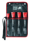 4 Piece Hardcap Cold Chisel Set - USA Tool & Supply
