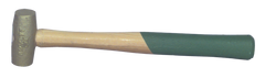 Hackett Brass Brass Hammer -- 5 lb; Hickory Handle; 1-3/4'' Head Diameter - USA Tool & Supply