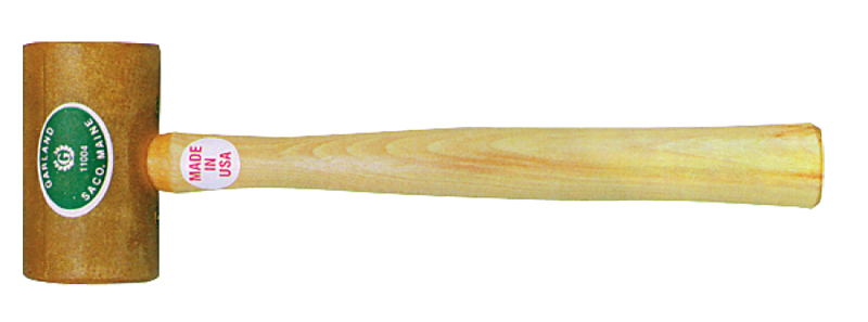 Garland Rawhide Mallet -- 22 oz; Hickory Handle; 2-3/4'' Head Diameter - USA Tool & Supply