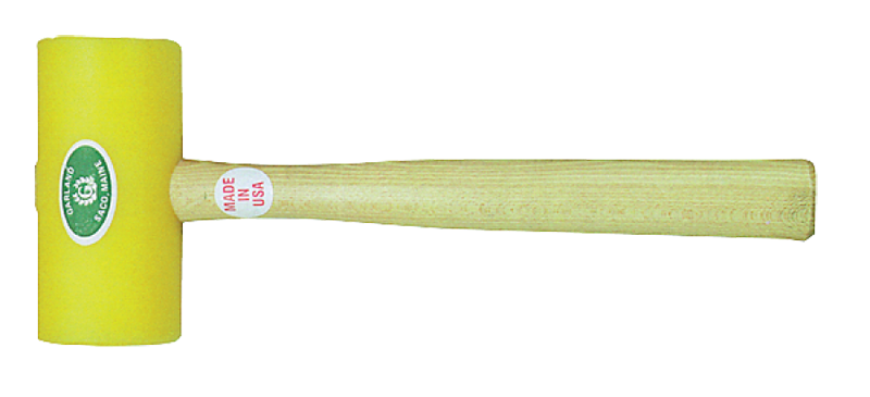 Garland Plastic Mallet -- 19 oz; Hickory Handle; 2-1/2'' Head Diameter - USA Tool & Supply