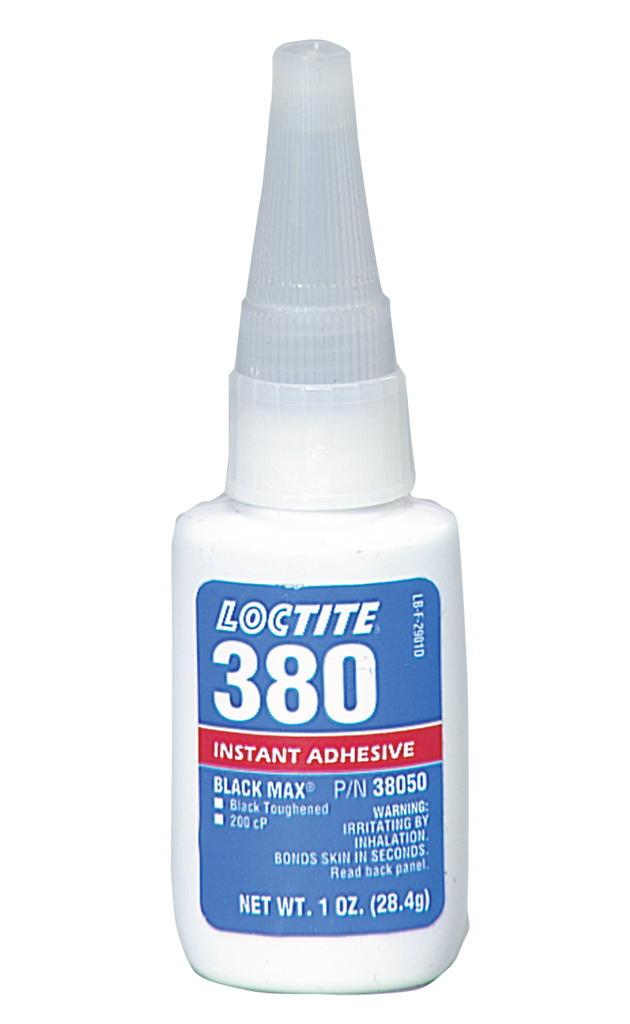 380 Black Max Toughened Instant Adhesive - 1 oz - USA Tool & Supply