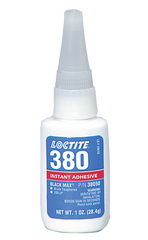 380 Black Max Toughened Instant Adhesive - 1 oz - USA Tool & Supply