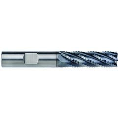 12mm Dia. - 38mm LOC - 93mm OAL - 1mm CR 6FL Carbide End Mill - AlCrNx - USA Tool & Supply