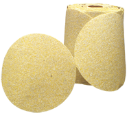 5" x No Hole - 80 Grit - Aluminum Oxide - DriLube Gold Resin Paper Sanding PSA Disc - USA Tool & Supply