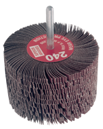 3 x 2 x 1/4'' - 240 Grit - Mounted Flap Wheel - USA Tool & Supply