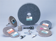 6 x 1 x 1" - Fine Grit - Silcon Carbide - BrightRite Unitized Wheel - USA Tool & Supply