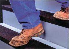 12" x 60" Medium Grit Black Shur-Step Non-Skid Tape Floor Covering - USA Tool & Supply