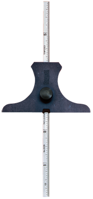 #237 6" Inch Model (Graduated 32nds & 64ths) - 6" Rule Depth Gage - USA Tool & Supply