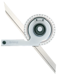 #C359FZW/SLC - 7 & 12'' Blade Size - Bevel Protractor-Certified - USA Tool & Supply