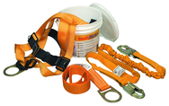Kit w/T4500 Harness; T5111 Lanyard; T7314 Cross Arm Strap & 1.5 Gallon Bucket - USA Tool & Supply
