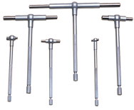 #3S-6 - 6 Pieces - 5/16 to 6'' Measuring Range - Telescoping Gage Set - USA Tool & Supply