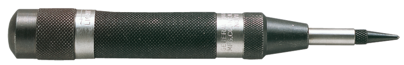 5/8 Body Diameter x 6'' Overall Length - Heavy Duty Steel Automatic Center Punch - USA Tool & Supply