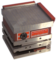 Fine Pole Compound Magnetic Sine Plate - #MSPC66FP; 6 x 6 x 5-3/8'' - USA Tool & Supply