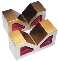 #VB225MCI - 5 x 2-1/2 x 2'' - V-Block - No Clamps - USA Tool & Supply