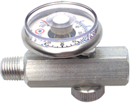 #4012G - 1/4 FPT x MPT - In-Line Flow Regulator with Gauge - USA Tool & Supply