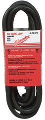 #48-76-5010 - Fits: Most Milwaukee 2-Wire Quik-Lok Cord Sets @ 10' - Replacement Cord - USA Tool & Supply