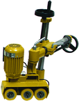 PF3-JR, 3-Wheel Stock Feeder, 1/4HP, 1PH, 115V - USA Tool & Supply