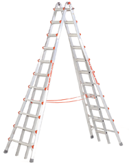 PS6510110 17' - Skyscraper-Aluminum Ladder - USA Tool & Supply