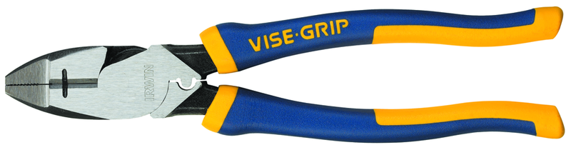 9.5" Linesmans/Side Cutting Plier w/wire stripper -- ProTouch Grip 9.5" Long - USA Tool & Supply