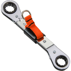 Proto® Tether-Ready Offset Double Box Reversible Ratcheting Wrench 9 x 10 mm - 6 Point - USA Tool & Supply