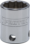 Proto® Tether-Ready 3/8" Drive Socket 17 mm - 12 Point - USA Tool & Supply