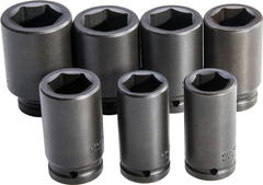 Proto® 3/4" Drive 7 Piece Deep Metric Impact Socket Set - 6 Point - USA Tool & Supply