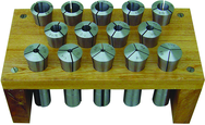R8 Round Collet Set - 1/16 to 7/8 x 16ths - USA Tool & Supply