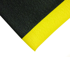 3' x 5' x 1/2" Thick Diamond Anti Fatigue Mat - Yellow/Black - USA Tool & Supply