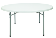 60" Round Blow Molded Folding Table - USA Tool & Supply