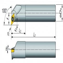 A16-SDXXR2-D20 Indexable Coolant Thru Boring Bar - USA Tool & Supply