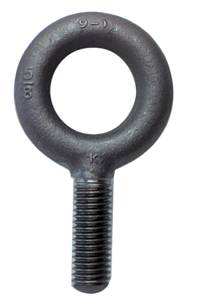 No Shoulder Plain Eye Bolt - 1-3/4-5 Thread, 2-7/8'' Eye Dia. - USA Tool & Supply