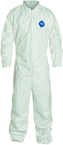 Tyvek® White Collared Zip Up Coveralls w/ Elastic Wrist & Ankles - X-Large (case of 25) - USA Tool & Supply