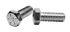7/8-9 x 2-1/4 - Zinc / Yellow Plated Heat Treated Alloy Steel - Cap Screws - Hex - USA Tool & Supply
