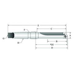 22015S-3IS-60 T-A® Spade Blade Holder - Flute- Series 1.5 - USA Tool & Supply