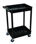 Utility Cart 2 Tub Shelves - 24" x 18" x 37-1/4" - USA Tool & Supply